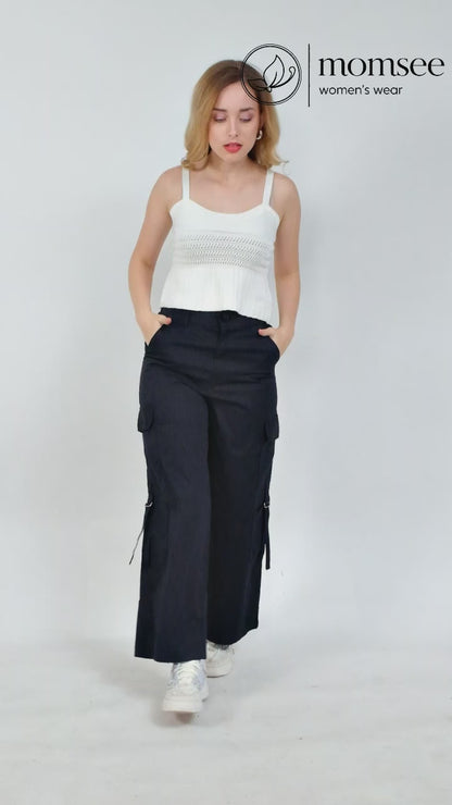 Momsee Urban Cargo Pants - Navy Blue