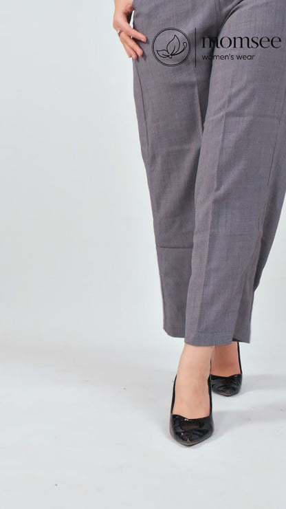 Momsee Relaxed Fit Pants - LT Grey