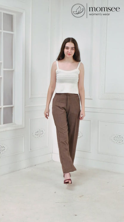 Momsee Smart Fit Pants - Brown
