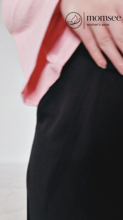 Momsee Elegant Fit Pants - Black