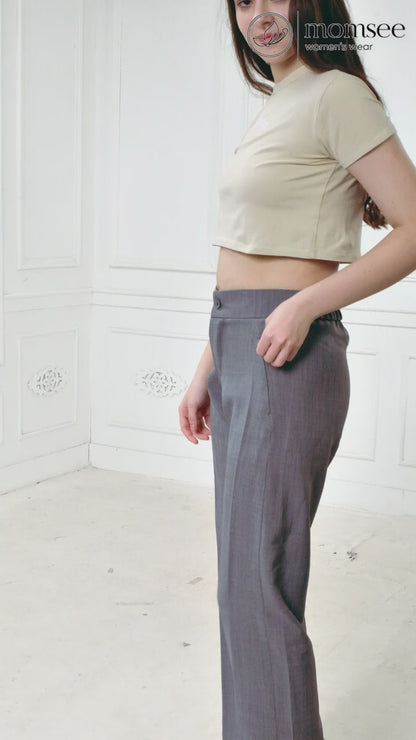 Momsee Smart Fit Pants - Steel Grey