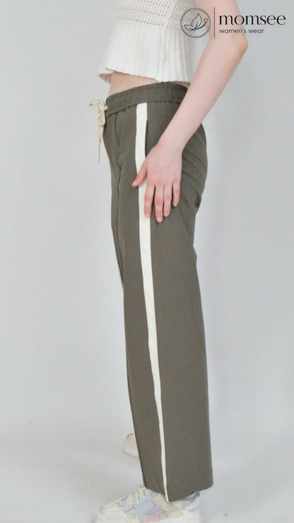 Momsee Track Fit Pants - Dusty Olive