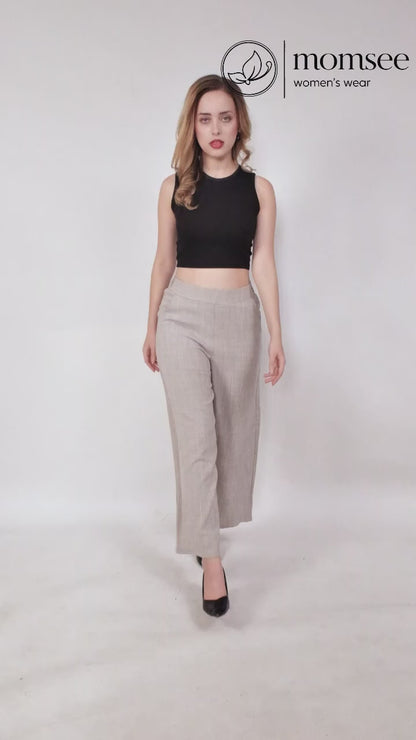 Momsee Relaxed Fit Pants - Beige