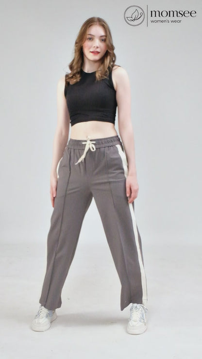 Momsee Track Fit Pants - Smoke Grey