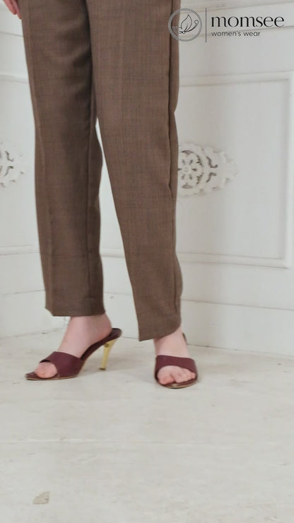 Momsee Prime Fit Pants - Brown