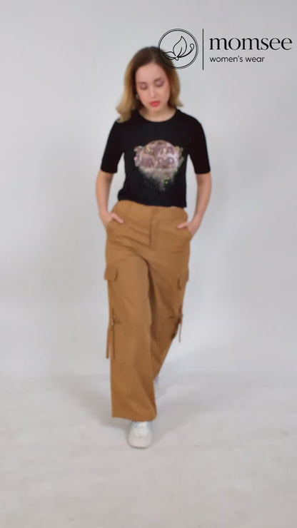 Momsee Urban Cargo Pants - Camel