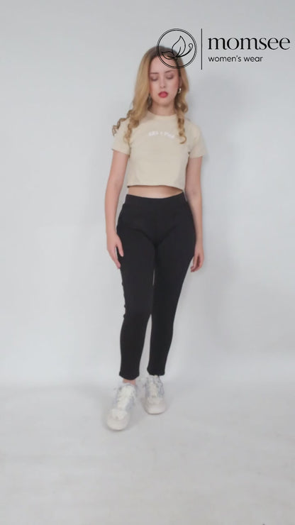 Momsee Active Fit Pants - Black